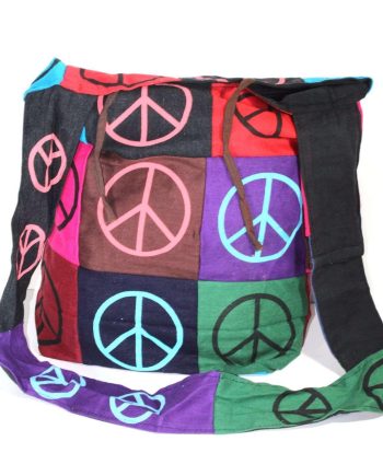 Pop Art Peace Patchwork Jhola Sling Bag