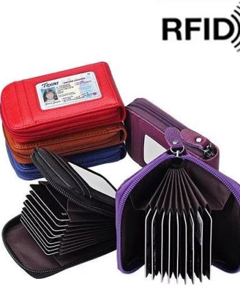 Zip Vault RFID Blocker Card Holder And Wallet