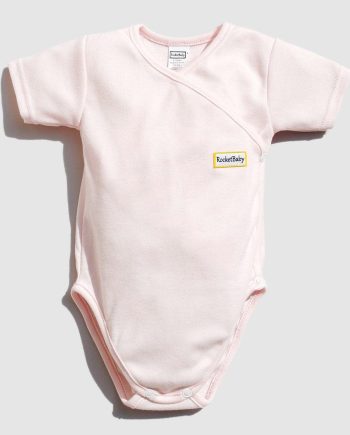 Bodysuit Kimono Short Sleeve Baby Pink