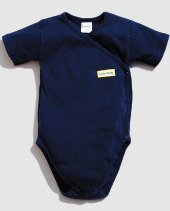 Bodysuit Kimono Short Sleeve Blue Navy