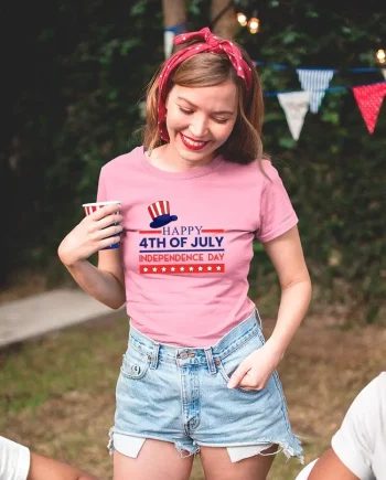 Happy Independence Day Usa T-shirt -Image by Shutterstock